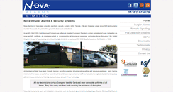 Desktop Screenshot of nova-alarms.net